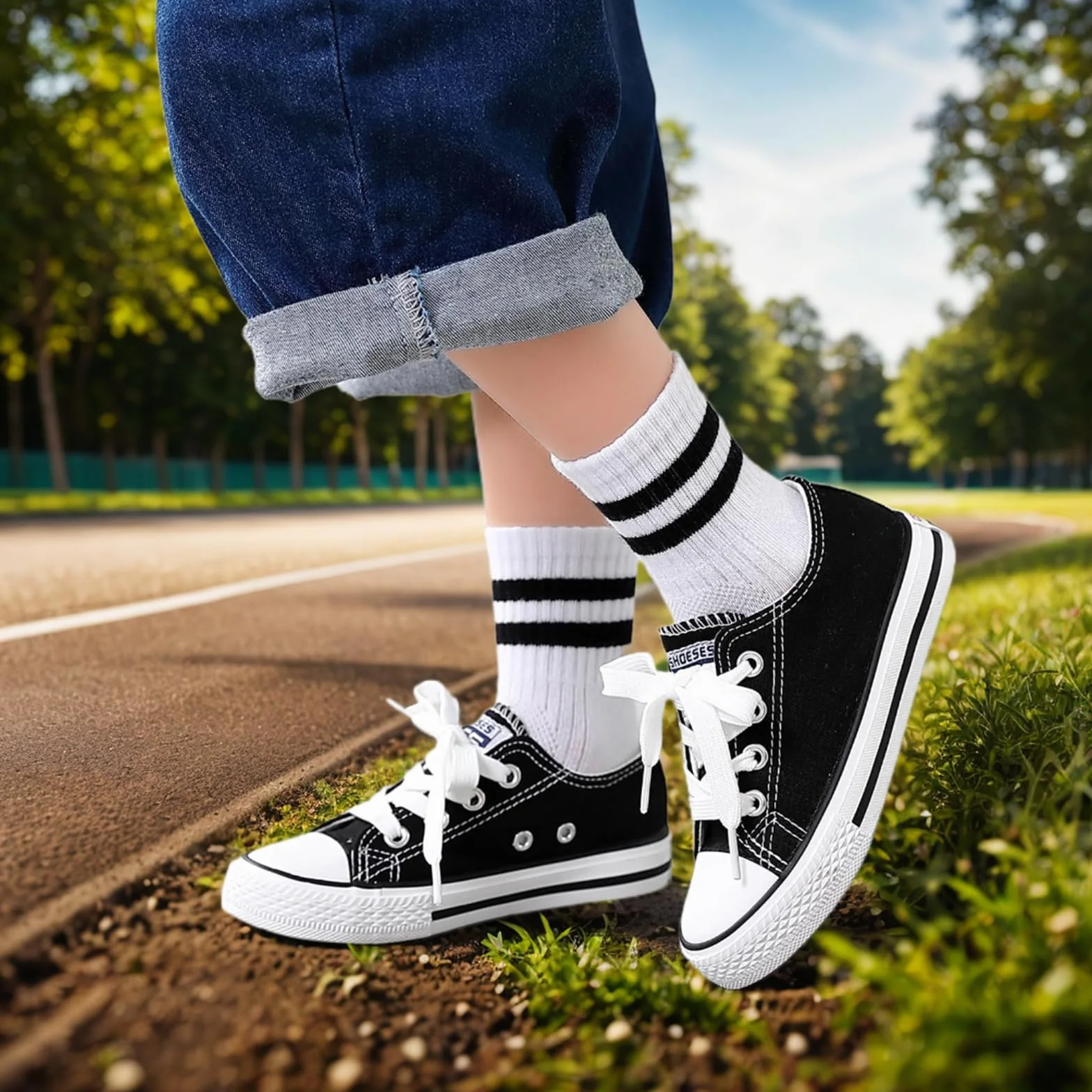 9 Paar Socken Jungen Kinder Tennissocken Kinder Kindersocken Jungen Mädchen Elastisch Baumwolle Unisex Soprtsocken