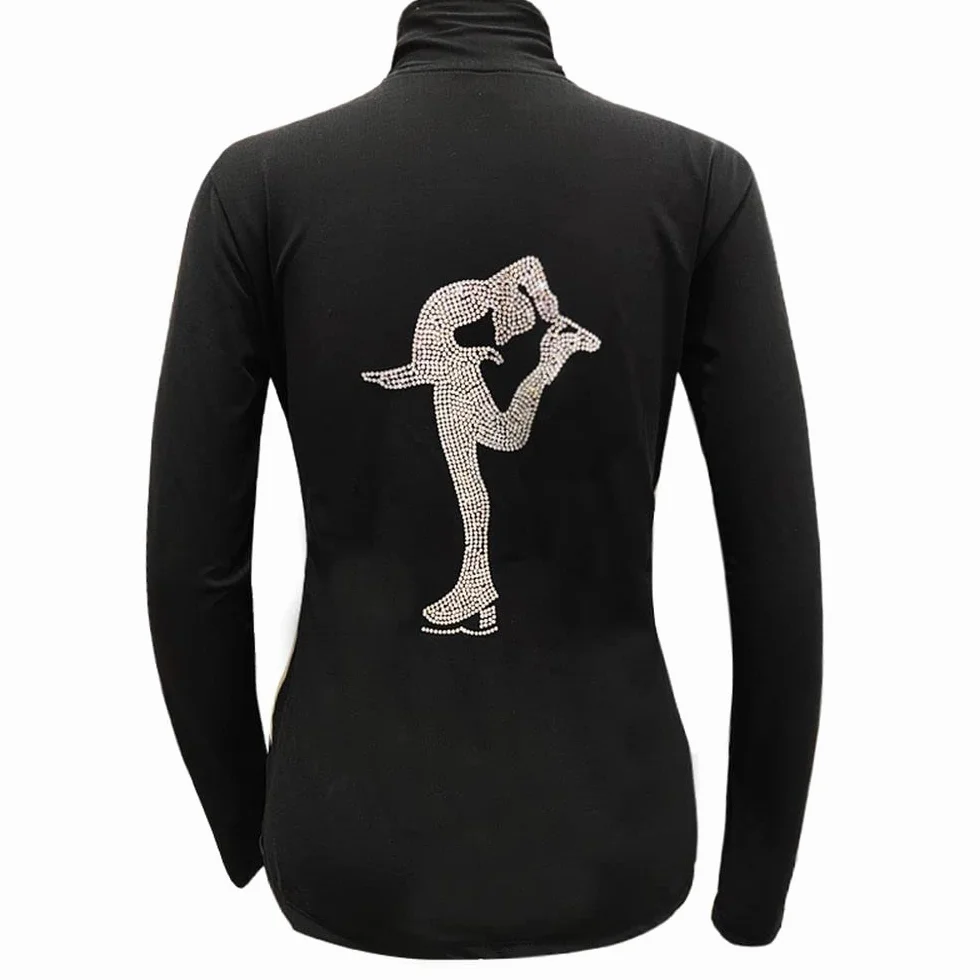LIUHUO Eiskunstlaufjacke Kinder Erwachsene Skating Gymnastik Kleidung Diamant Ski Mädchen