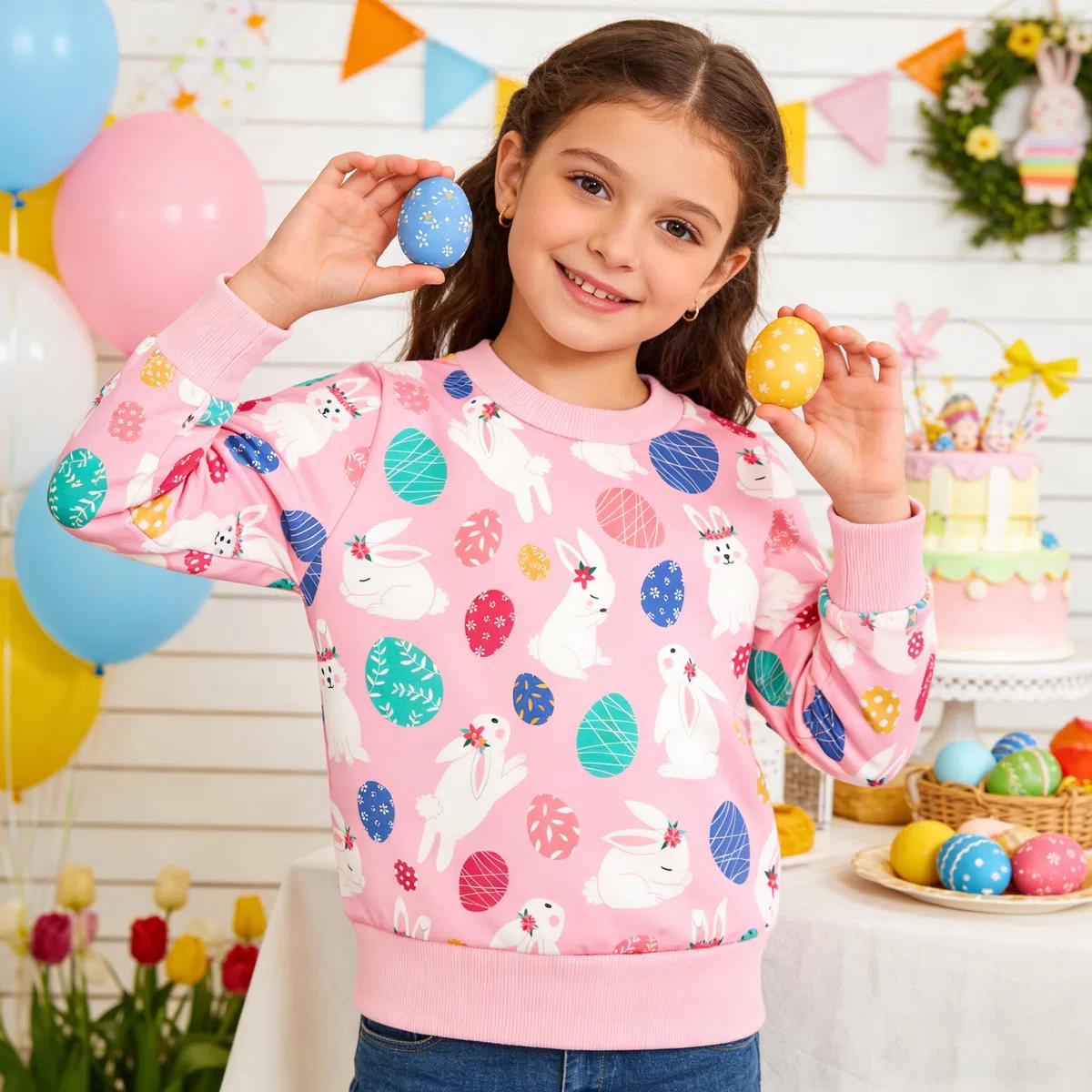 RETSUGO Kleinkind Baby Mädchen Sweatshirts Casual Pullover Rundhalsausschnitt Winter Langarm Tops Shirts Kleidung 3T-8T