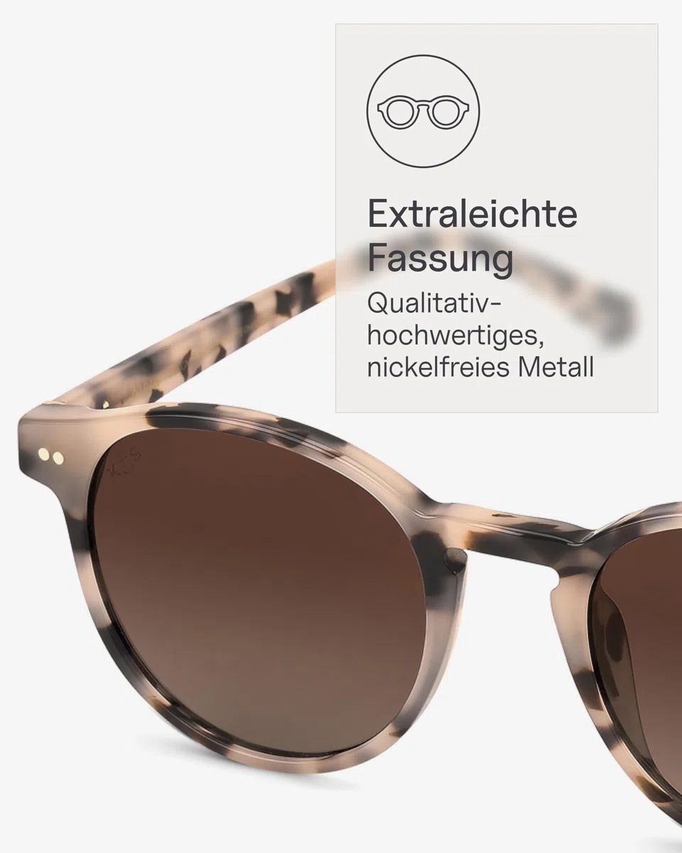 Kapten & Son Sonnenbrille Marais | Stylische, runde Sonnenbrille Damen & Herren mit Sonnen- und UV-Schutz | Unisex Sunglasses