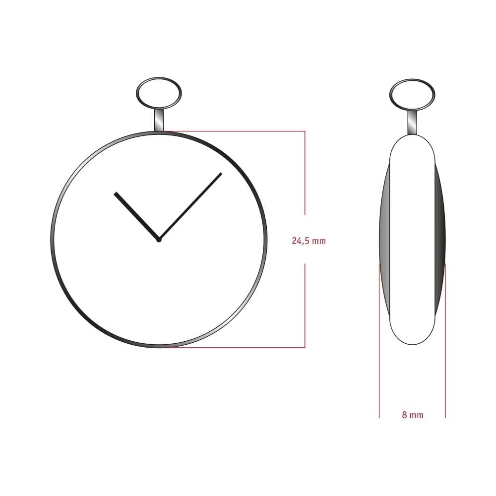 Dugena Taschenuhr 4460637-1 – Klassische Damen Taschenuhr in Silber mit arabischen Zahlen und Quarzwerk – Elegantes Retro Design für stilvolle Frauen