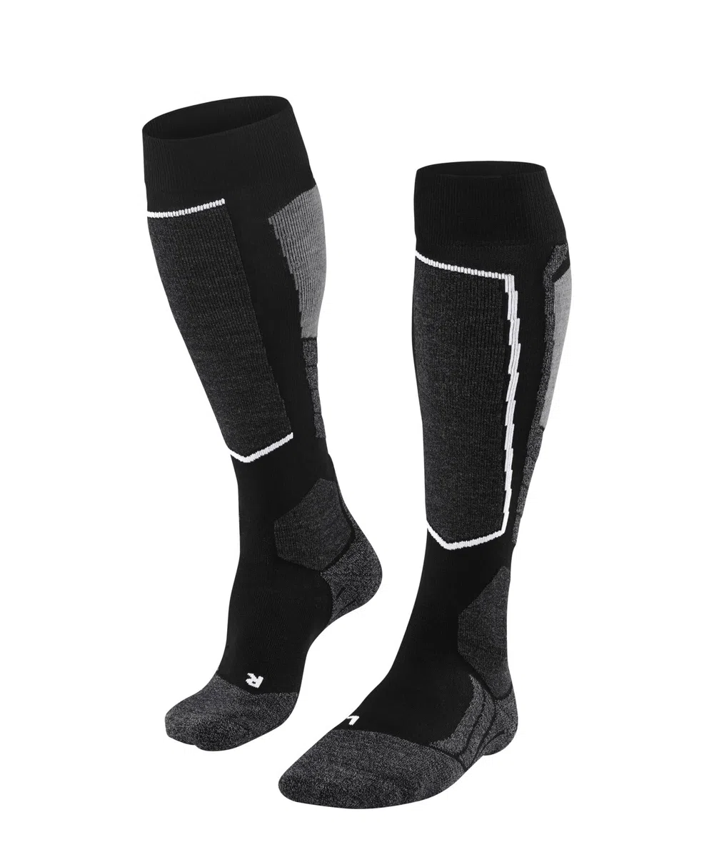 FALKE Damen SK2 Vegan Skisocken schnelltrocknend atmungsaktiv Lyocell mittelstarke Polsterung warm Skistrümpfe lang