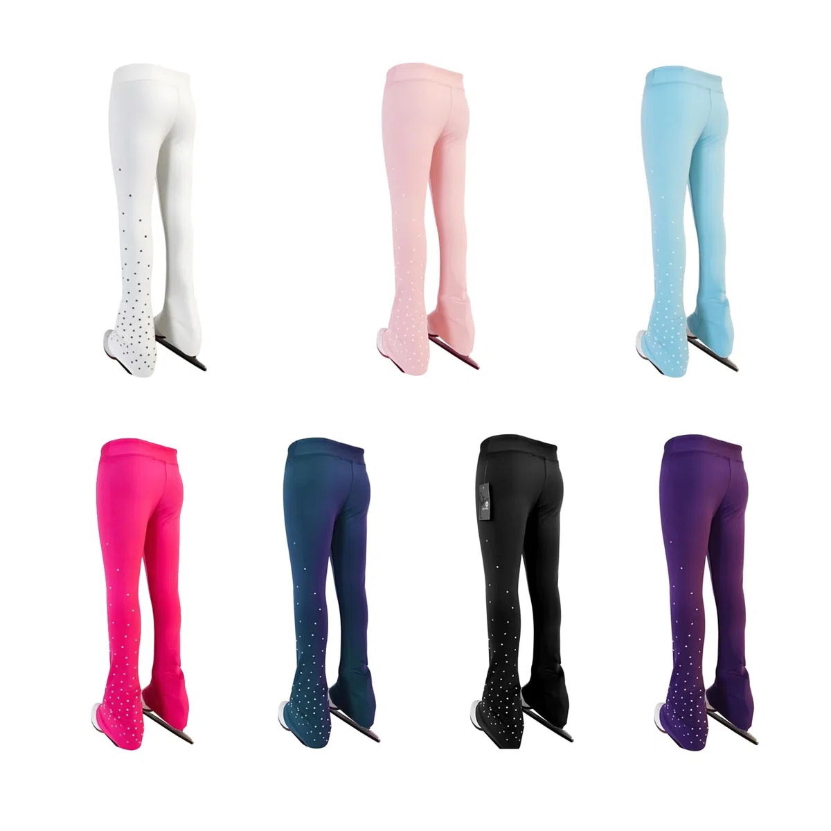 LIUHUO Eiskunstlaufhose für Mädchen atmungsaktiv elastisch