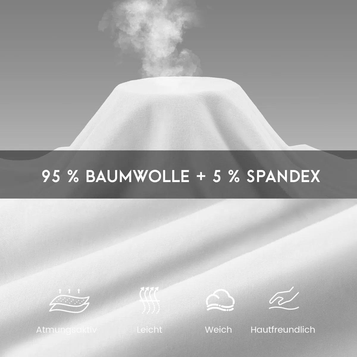 SIHOHAN Boxershorts Damen Baumwolle Radlerhose Damen Kurz für Kleid Bauchweg Unterhosen Nahtlos Unterziehhose Doppelter Schritt Panties