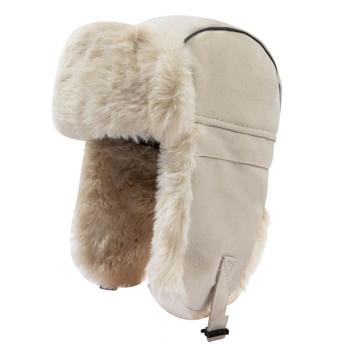 Clakllie Warme Fliegermütze Winddicht Trappermütze mit Kunstpelz Ohrenklappen Outdoor Wintermütze mit Ohrenklappen Unisex Bomber Hut Uschanka Mütze