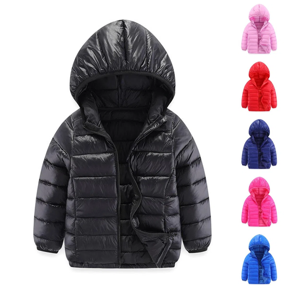 XINYUNZU Leichte Steppjacke Mädchen und Jungen Puffer Jacke Kapuzenjacke Pufferjacke Casual Coat Outdoor Jacken für Kinder und Teenager 3-18 Jahre Daunenjacke Winterjacke