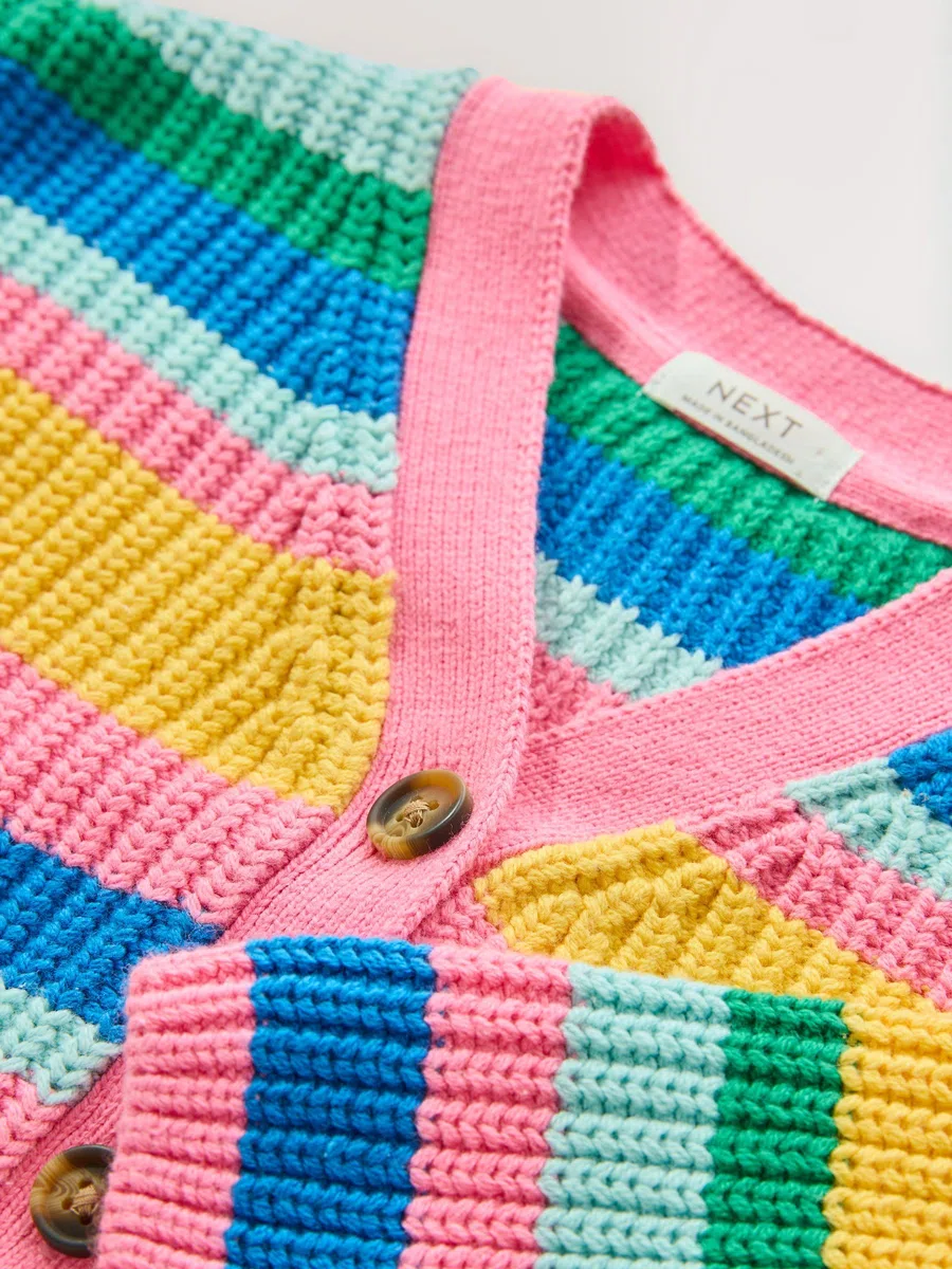 NEXT Mädchen Strickjacke mit V-Ausschnitt 62-122