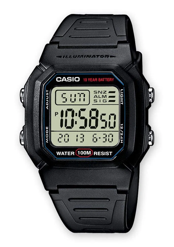 Casio Unisex-Armbanduhr Vintage Digital Quarz Resin W-800H-1A
