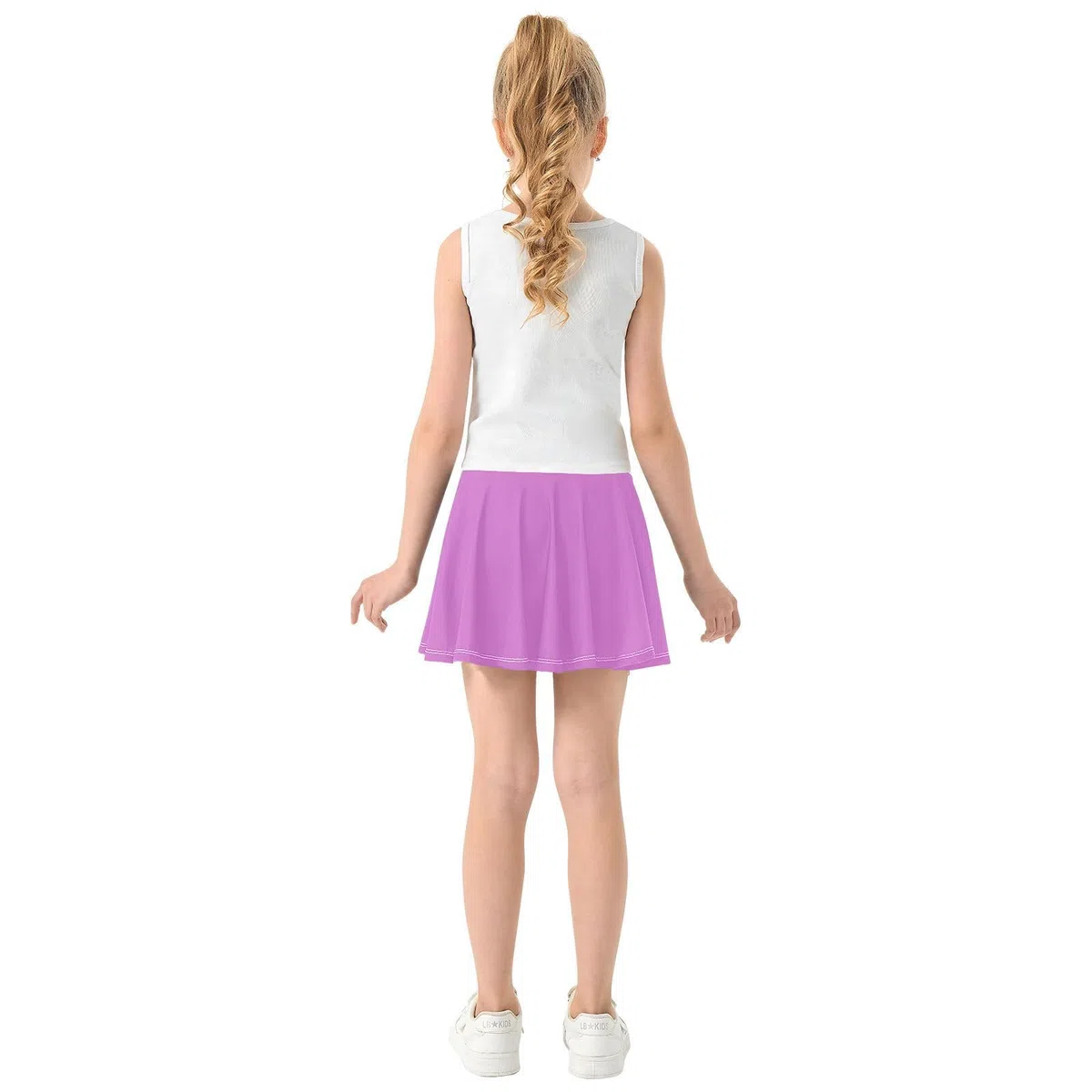 Orchid Purple Mädchen athletischer Rock mit integrierten Shorts, aktiver Skort für Kleinkinder, Mädchen, Sportröcke für Kinder