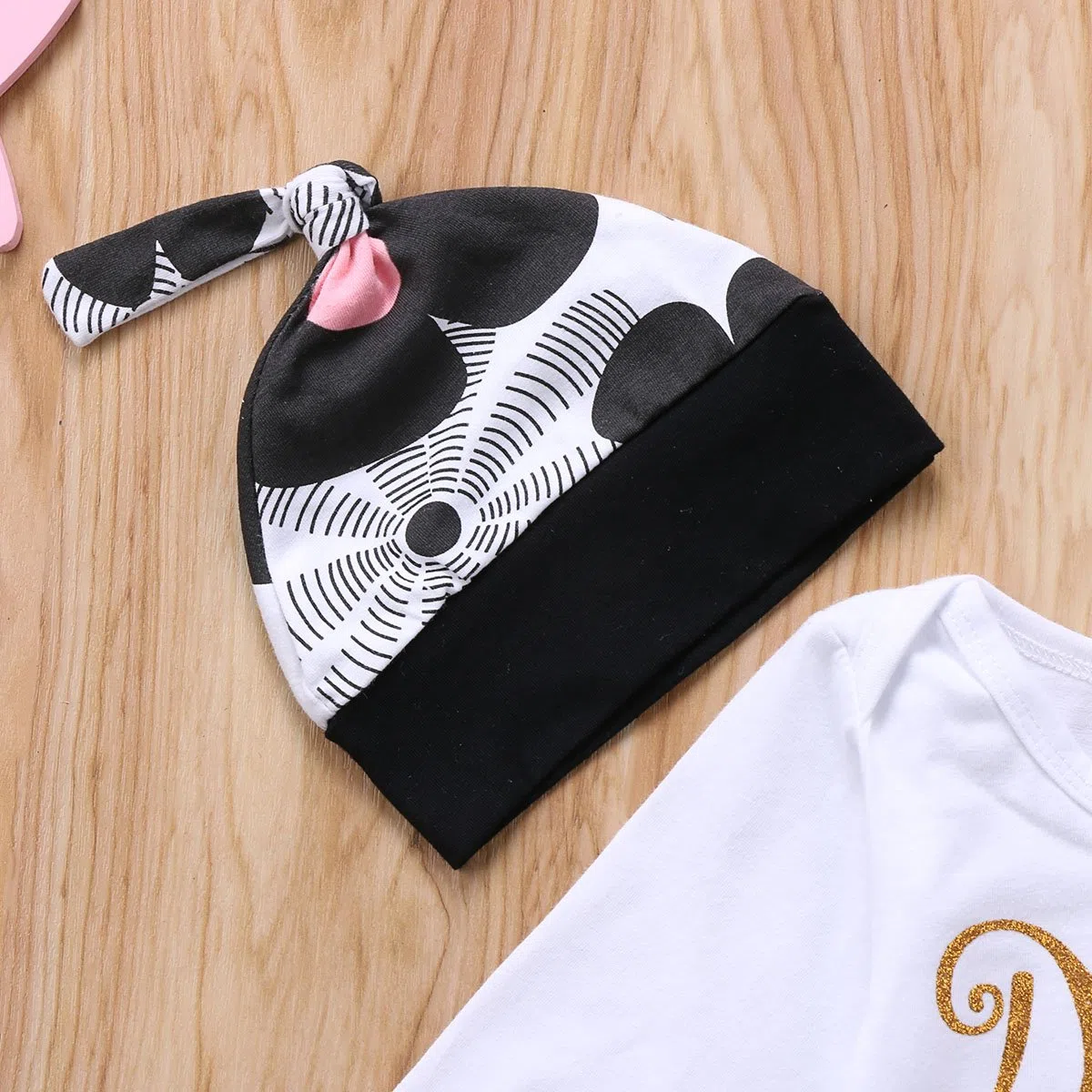 Geagodelia Babykleidung Set Baby Mädchen Langarm Body Strampler + Hose + Stirnband Mütze Kleinkinder Neugeborene Warme Babyset Kleidung Daddy's Prinzessin