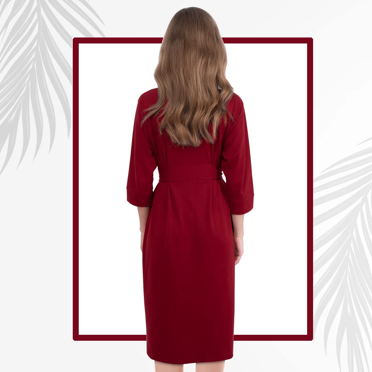 NY Threads Luxuriöser, leichter Damen-Bademantel/Frauen Morgenmantel aus weichem Poly-Baumwollstrick