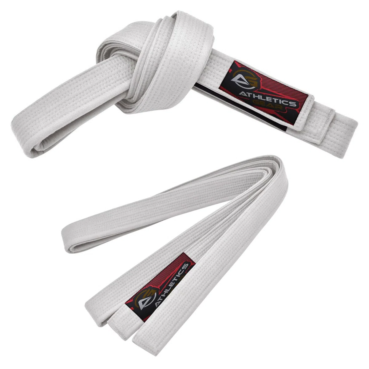 Kampfsport Karategürtel 100% Baumwolle mit Mehrfach Nähgürtel für BJJ, Judo, Taekwondo und Karate (weiß, 300)
