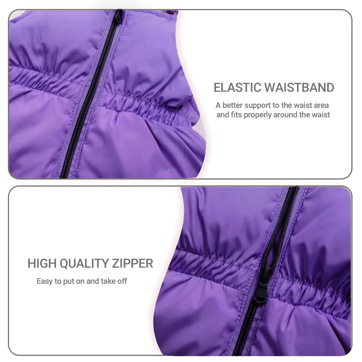 Kinder Schneeanzug Daunenjacke mit Kaputze + Schneelatzhose, Winter Bekleidungsset Jungen Mädchen Winterjacke und Daunenhose 2pcs Outfit Set, Violett 2-3 Jahre