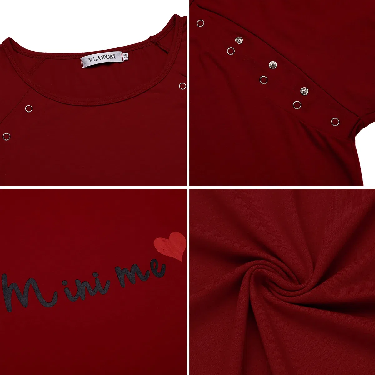 Vlazom Damen Nachthemd Damen Schlafanzug Pyjama Sommer Nachtwäsche Umstandskleidung Damen Geburt Stillnachthemd mit Durchgehender Knopfleiste