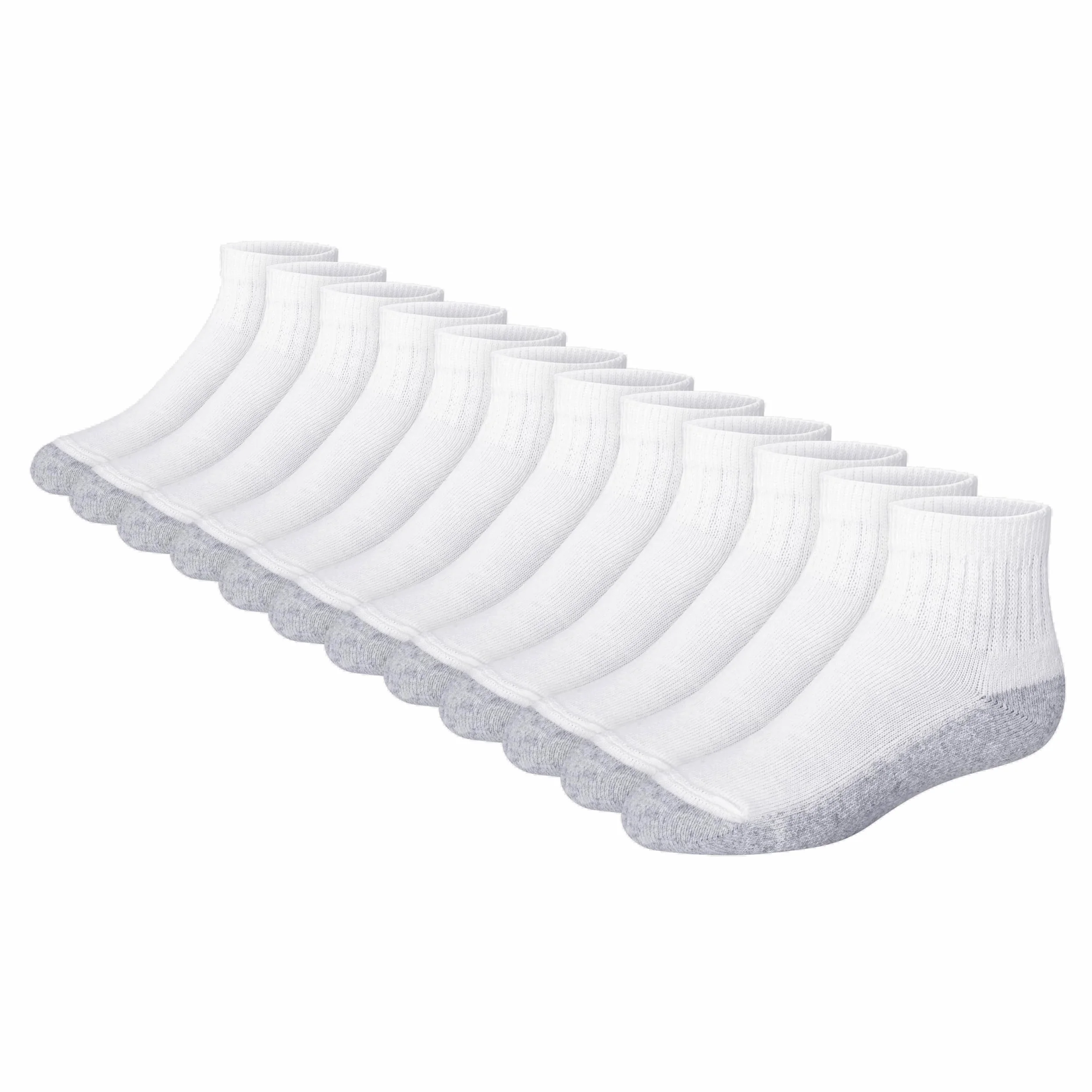 Hanes Jungen Socks, Double Tough Cushioned Ankle And No Show, 12-pair Packs Lssige Socken (12er Pack)