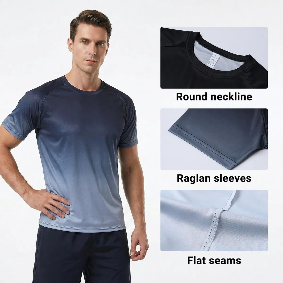 Cimic 3er Pack Rashguard UV Shirt Herren, UPF 50+ UV Schutz Schwimm Tshirt Schnelltrocknend Atmungsaktiv Sonnenschutz für Outdoor Surfen Running Top