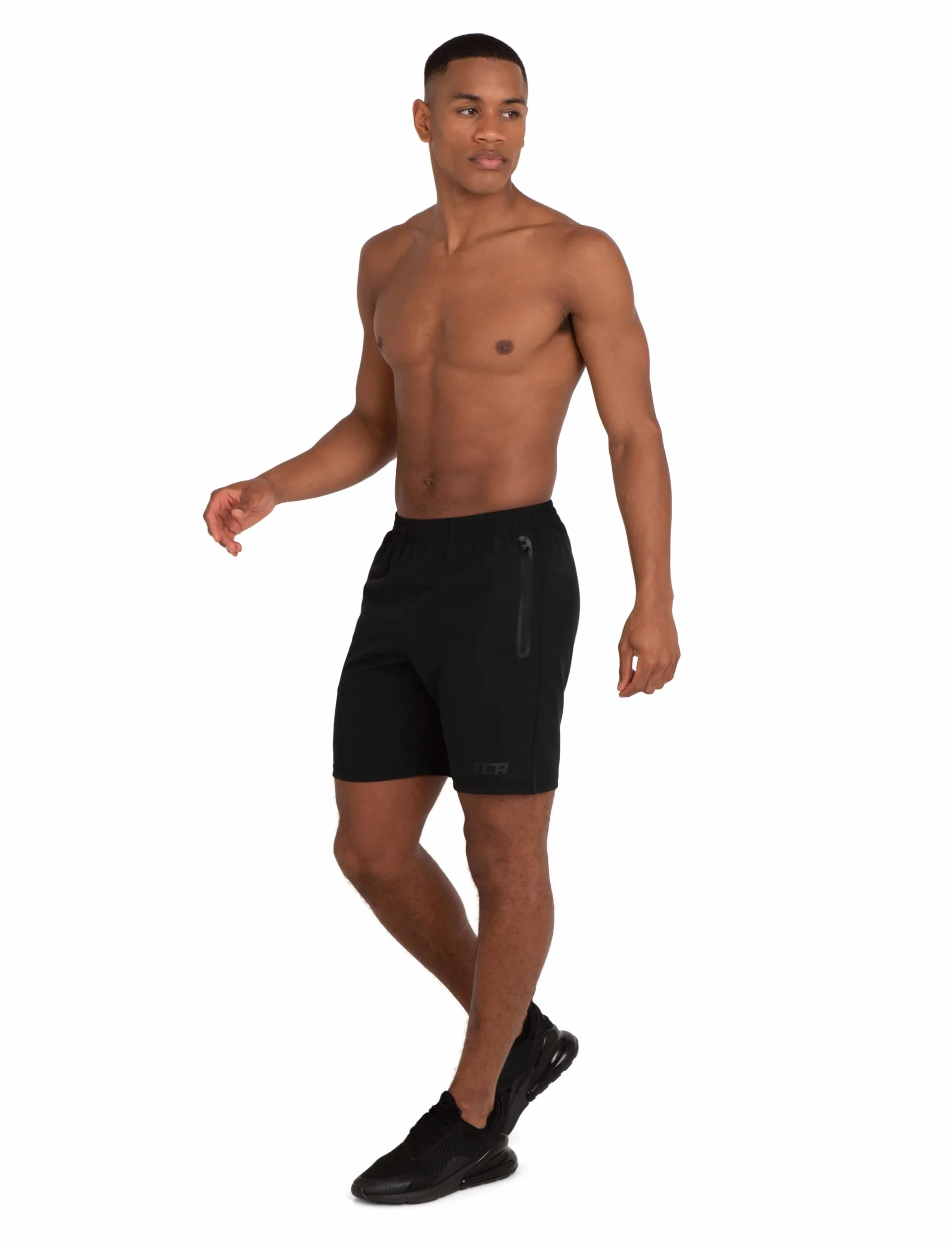 TCA Laufhose für Herren Kurz - Sporthose Herren Kurz - Kurze Sporthose mit Reißverschlusstaschen - Männer Sport Shorts - Gym Shorts - Sport Hose Männer - Running Shorts Men