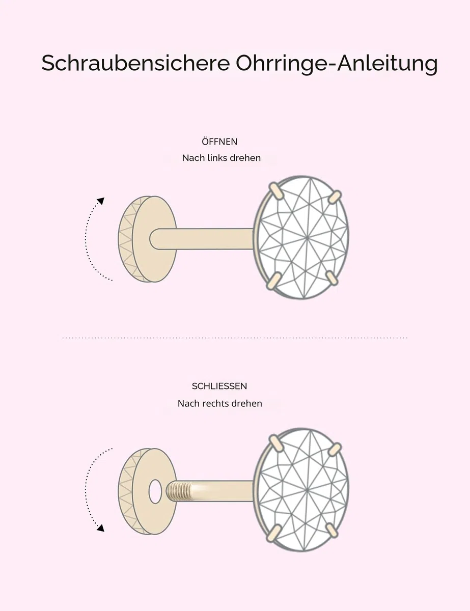 Limerencia Medizinische Titan Ohrringe, G23 Hypoallergen Gesundheitsstecker Ohrstecker mit Schraubverschluss, Nickelfreie Ohrringe für Damen, Mädchen und Kinder