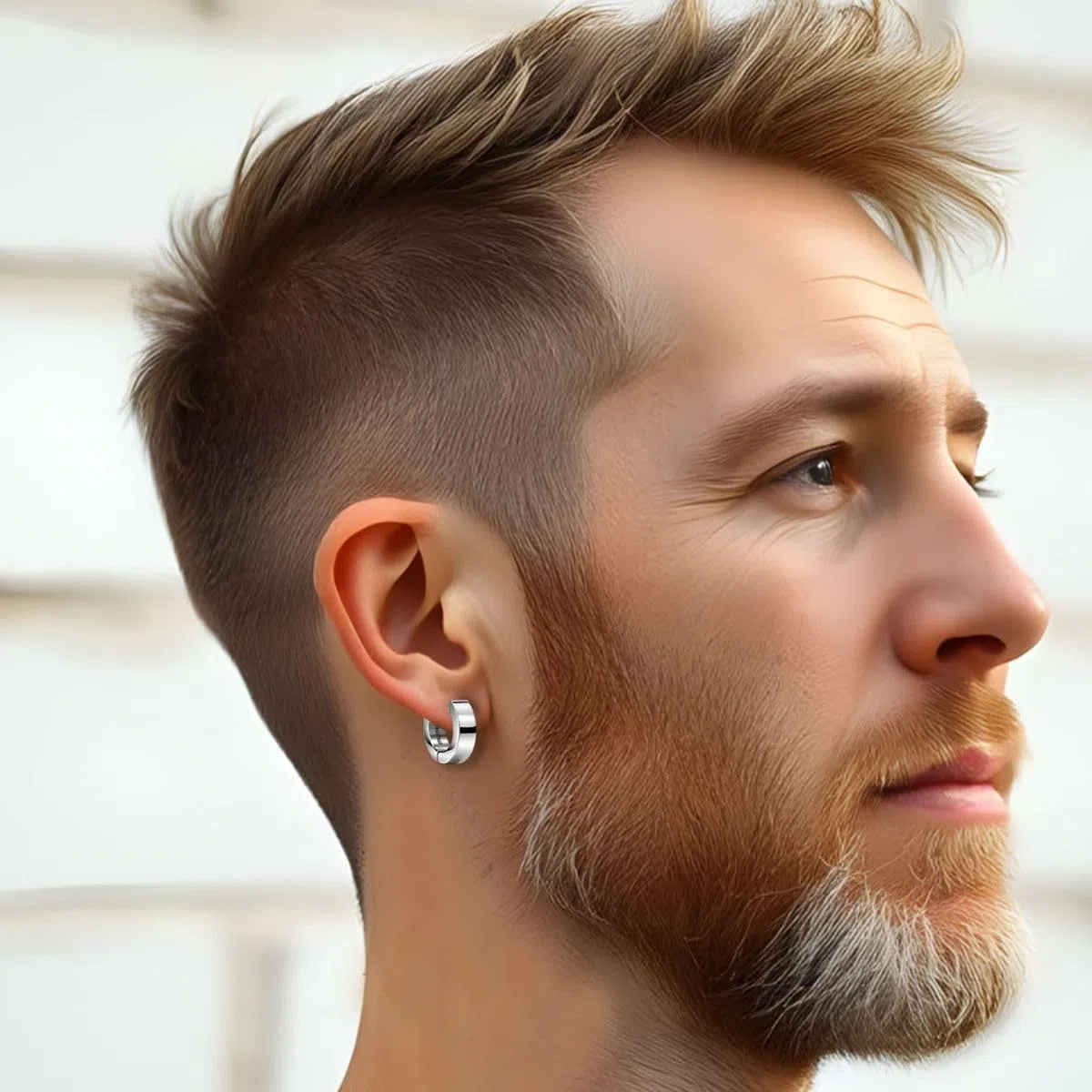 Soul-Cats Klappcreolen aus G23 Titan in Silber - Ultraleichte Unisex Creolen Ohrringe für Damen und Herren