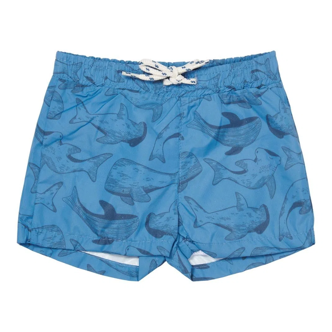 Little Dutch Badeshorts Badehose für Baby Junge - Sea blau (Gr. 62/68)