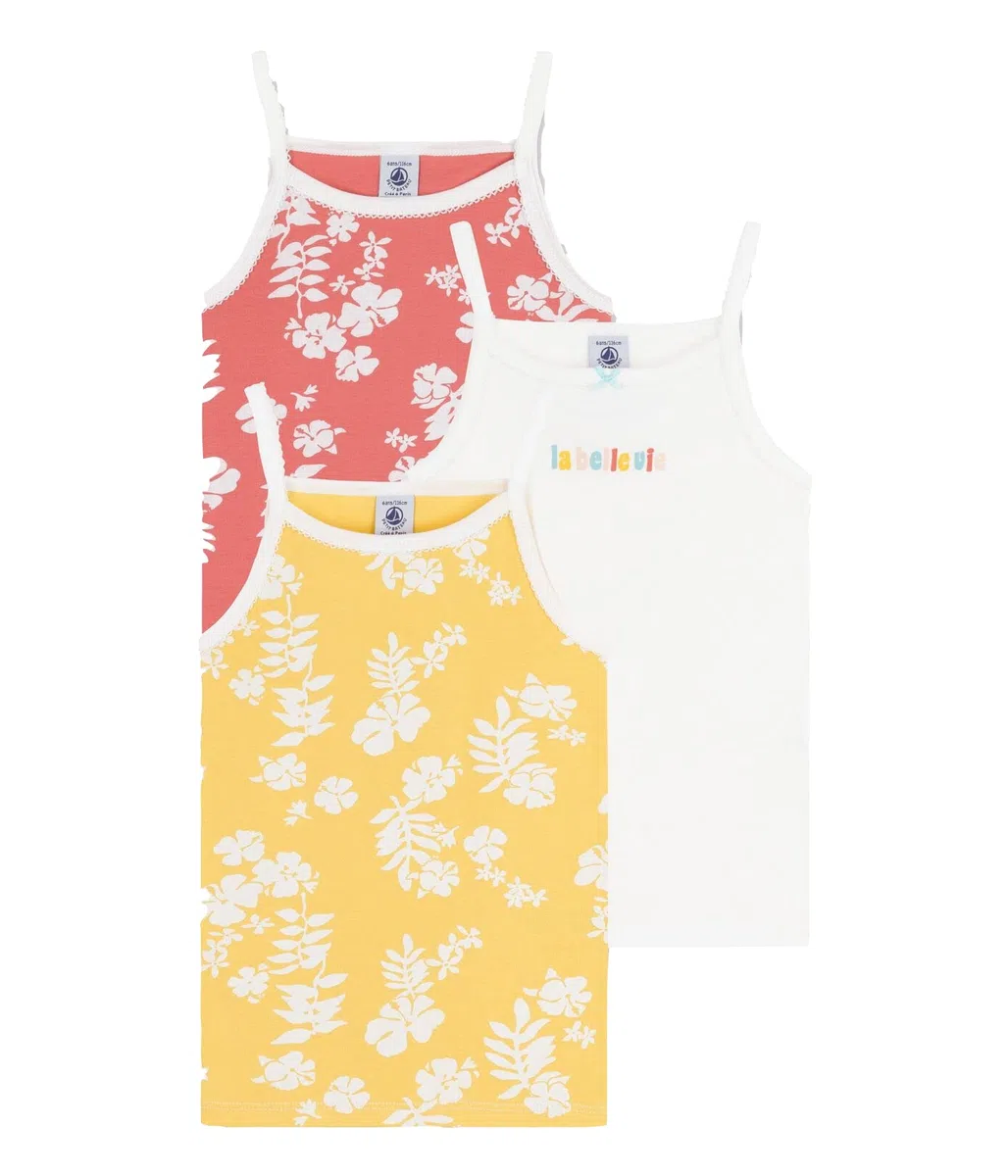 Petit Bateau Mädchen A04ed Hemden aufhängen (3er Pack)
