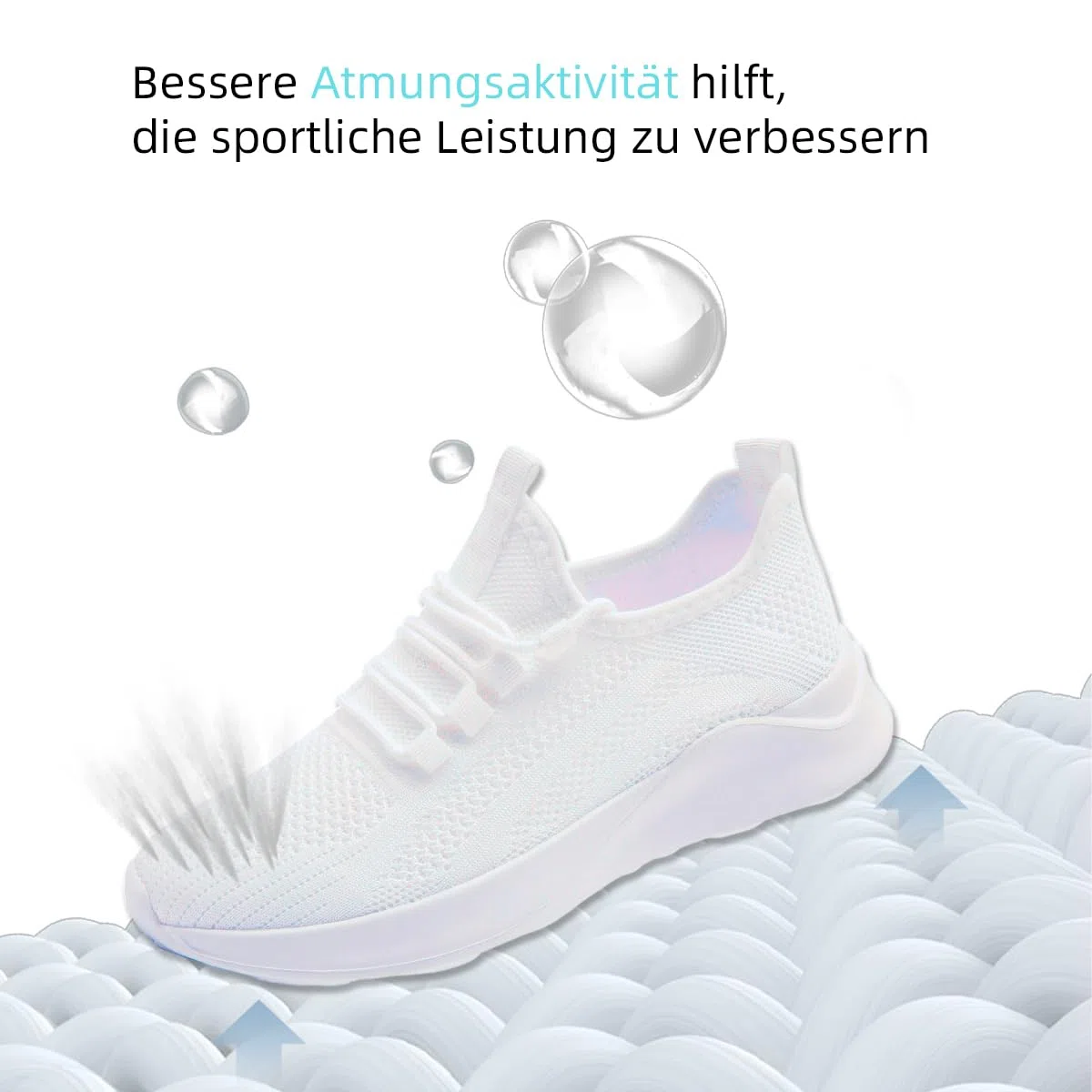 Damen Sneaker Straßenlaufschuhe Atmungsaktiv Walkingschuhe Outdoor Freizeit Sportschuhe rutschfest Turnschuhe Running Shoes