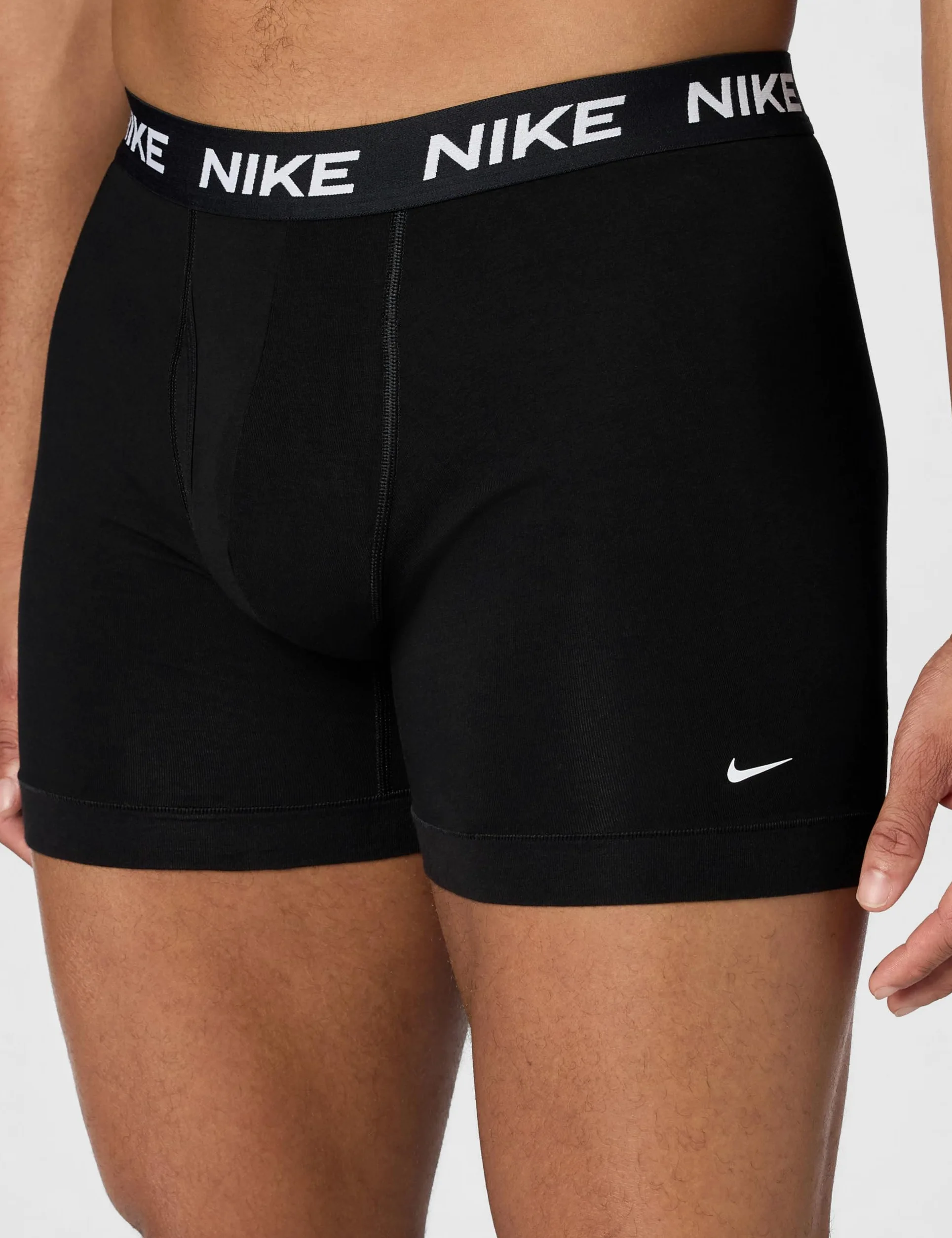 Nike Herren All Day Cotton Stretch Boxer Brief W/Fly Underwear (3-Pack) Retroshorts (3er Pack)
