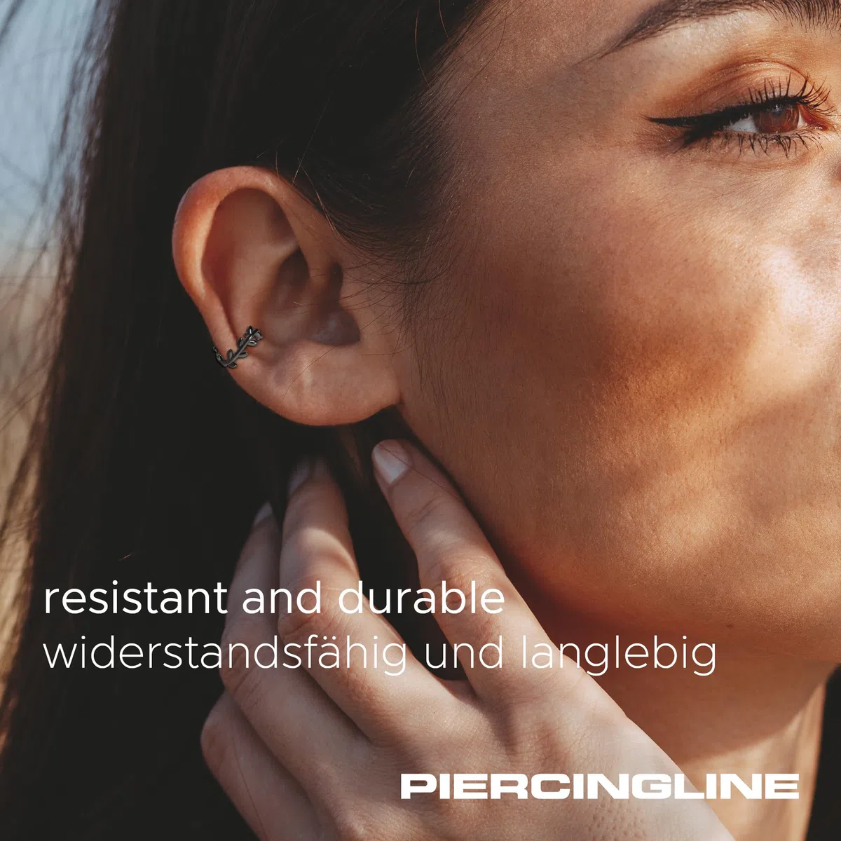 PIERCINGLINE Chirurgenstahl Fake Ohrring Ohrklemme Ear Cuff RANKE 4 stylischen Farben