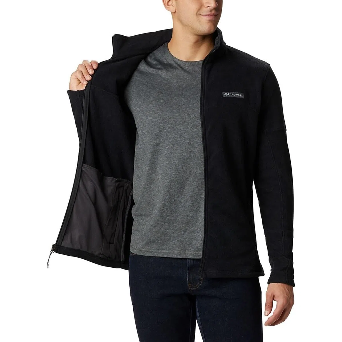 Columbia Basin Trail III Full Zip, Fleecejacke mit durchgehendem Reißverschluss für Herren