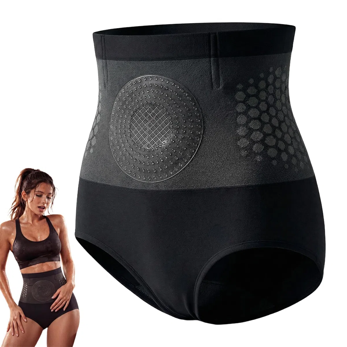 Athem PAURAJU 4-in-1 Mikro-Partikel Formende Fettverbrennende Shorts, Thermogene Fettverbrennungshose für Damen, Formgebende Yogahose & Unterwäsche-Shorts