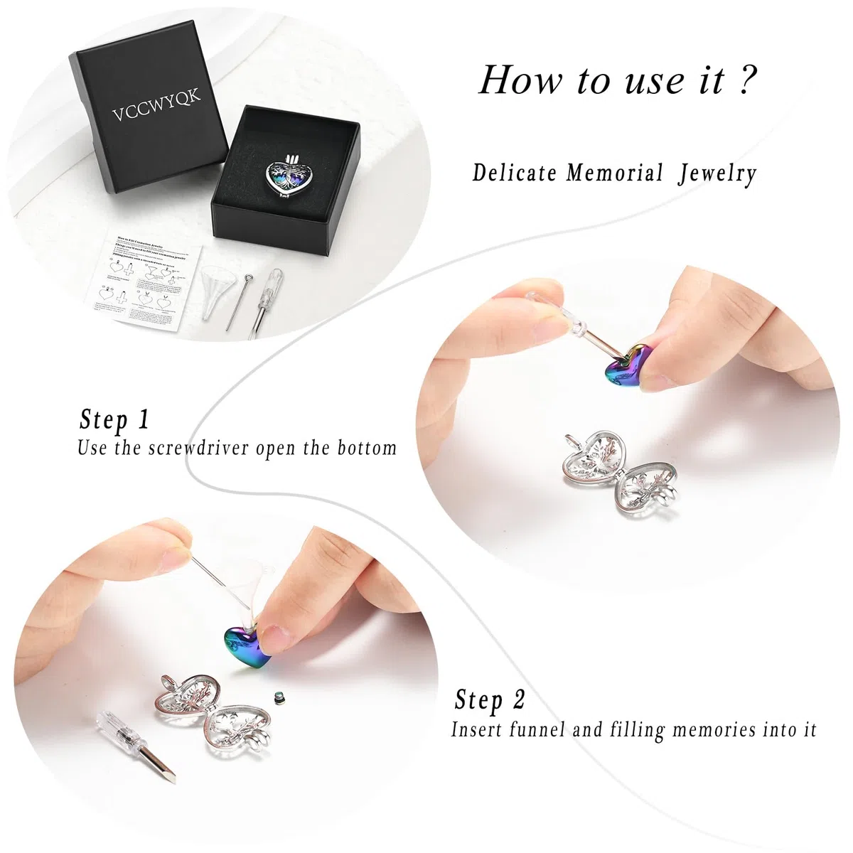 Herz Urne Halsketten für Asche für Frauen Einäscherung Schmuck Blume Memorial Mini Keepsake Asche Hollow Anhänger