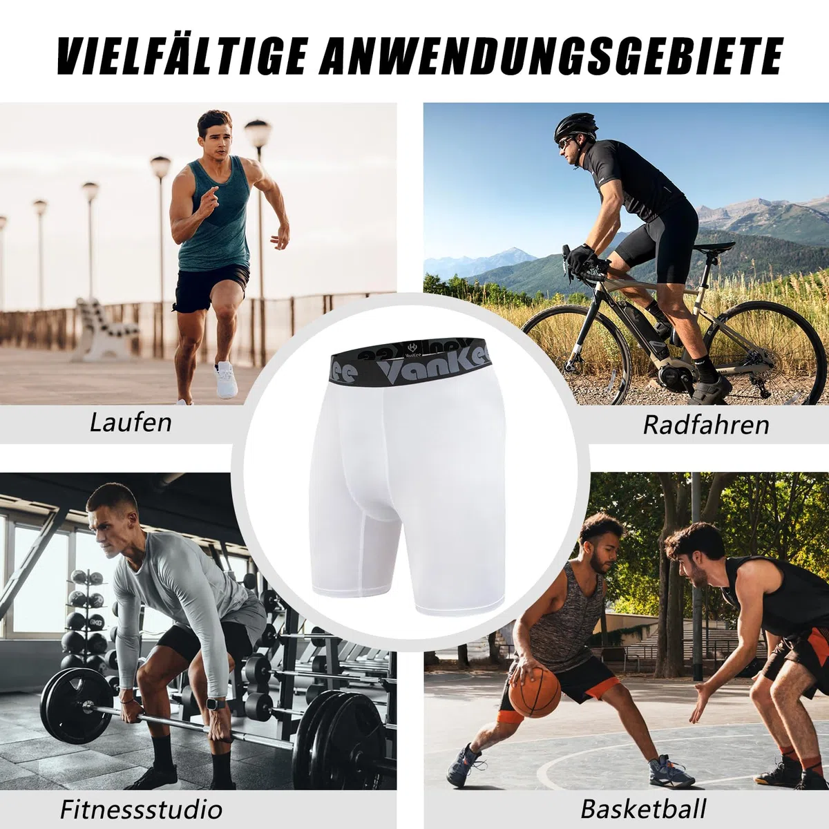 Herren Kompression Shorts Sport Mesh Design Anti Chafing Wicking Stoff Schnell Trocknend Basisschicht Kurze Leichtgewicht Elastizit Base Layer Unterhose ät für Laufen Radfahren Workout Fußball