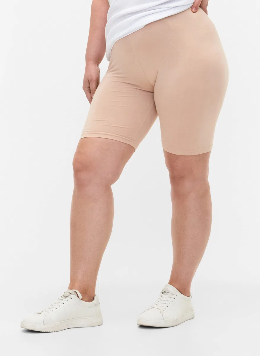 Zizzi Radlerhose Damen Große Größen - Kurze Leggings - Unterziehhose - Hose unter Kleid - Bequeme Plus Size Radlershorts mit Elastischem Bund - aus Weichem Dehnbarem Stoff