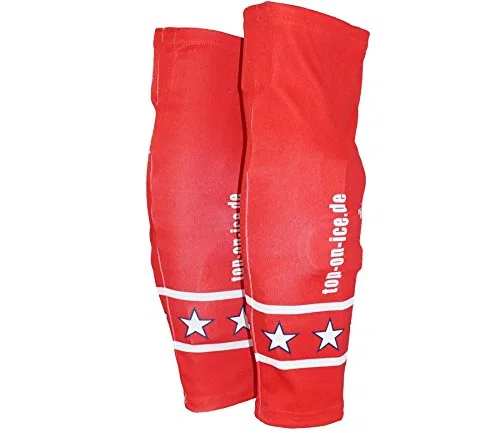 Eishockey Stutzen Sublimiert weiss/Senior