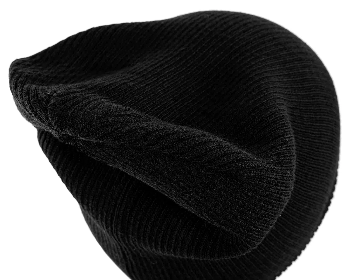 HEYO Herren Wintermütze Schlauchschal Handschuhe 3er Set | Warme Winter Mütze Schal Winterhandschuhe Schwarz HZ0006 (Schwarz)