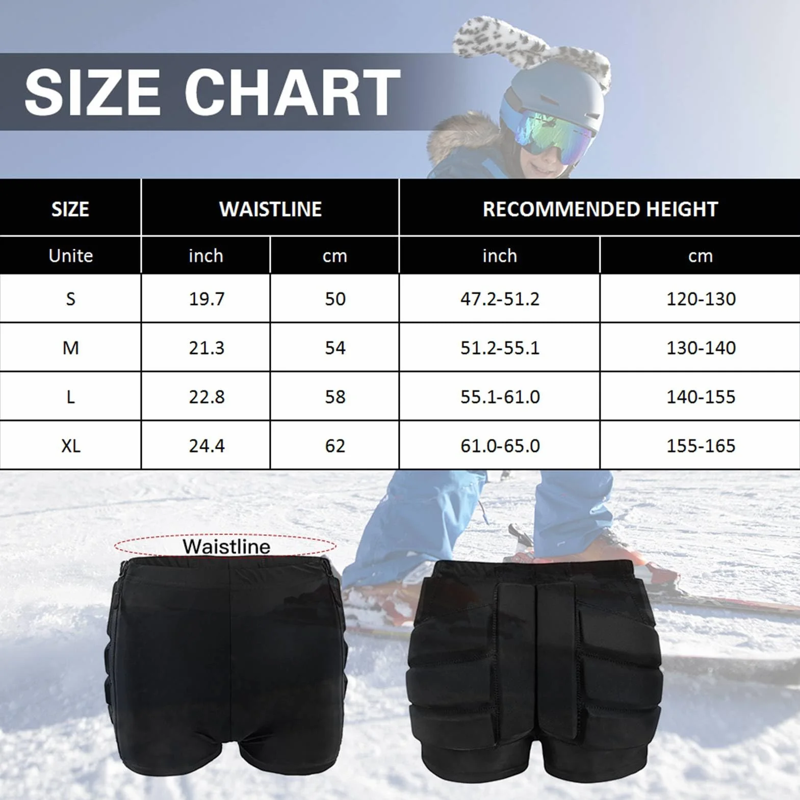 Crash-Shorts für Erwachsene, Eiskunstlauf-Hüftschutz-Shorts, Einteiliges Design, Atmungsaktiv, Hochelastisch mit Schwamm, XL