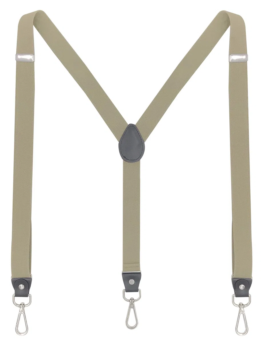 Hosenträger Damen und schlanker Herren Extra Stark 2,5cm mit Karabiner Haken Elastischen Riemen für Jeans