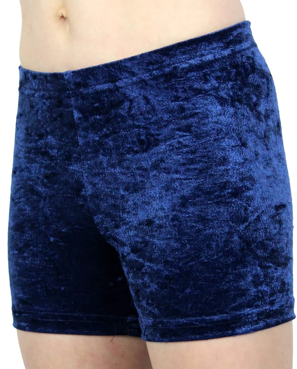 Mädchen Sport Stretch Shorts Kurze Velvet Turnhose Elastisch Crash Samt Gymnastikhose Kinder Hot Pants Dehnbar Shorty Fitness Sporthose