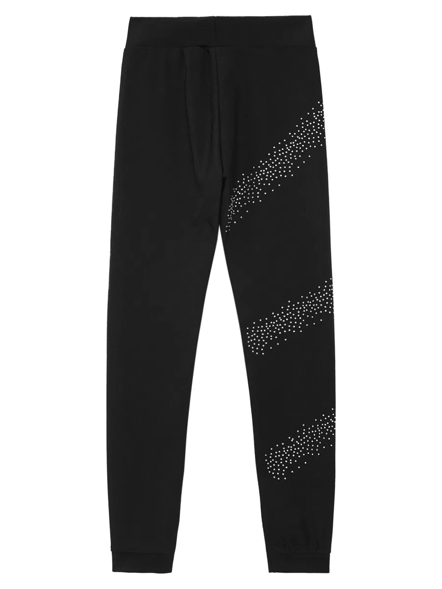 inhzoy Kinder Mädchen Eiskunstlauf Leggings Hose Mit Glitzer Strasse Stretch Sportleggins Turnhose Gymnastik Tanz Strumpfhose