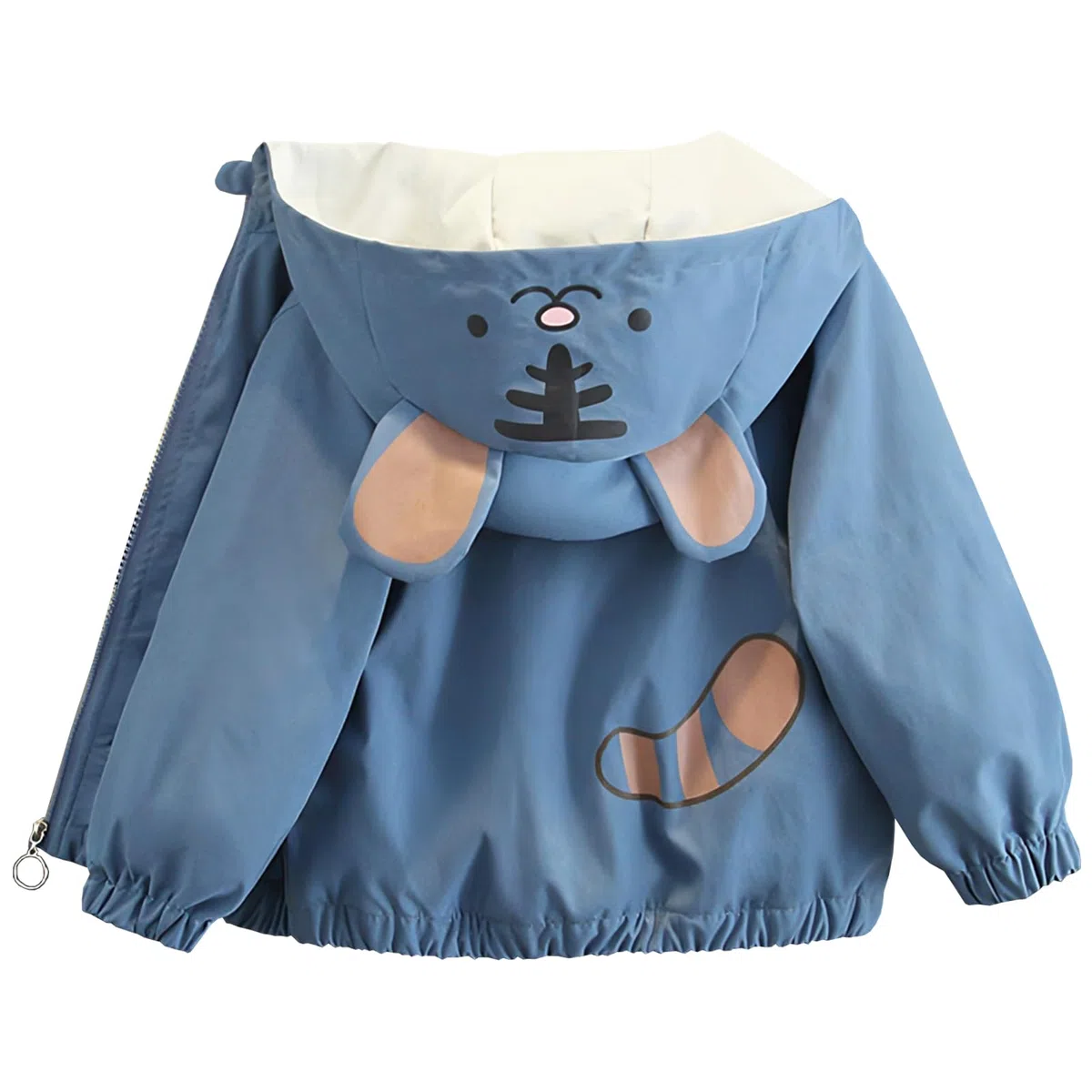 Übergangsjacke Jungen mit Kapuze Kinder Windjacke Reißverschlussjacke Cartoonjacke für Frühling Herbst