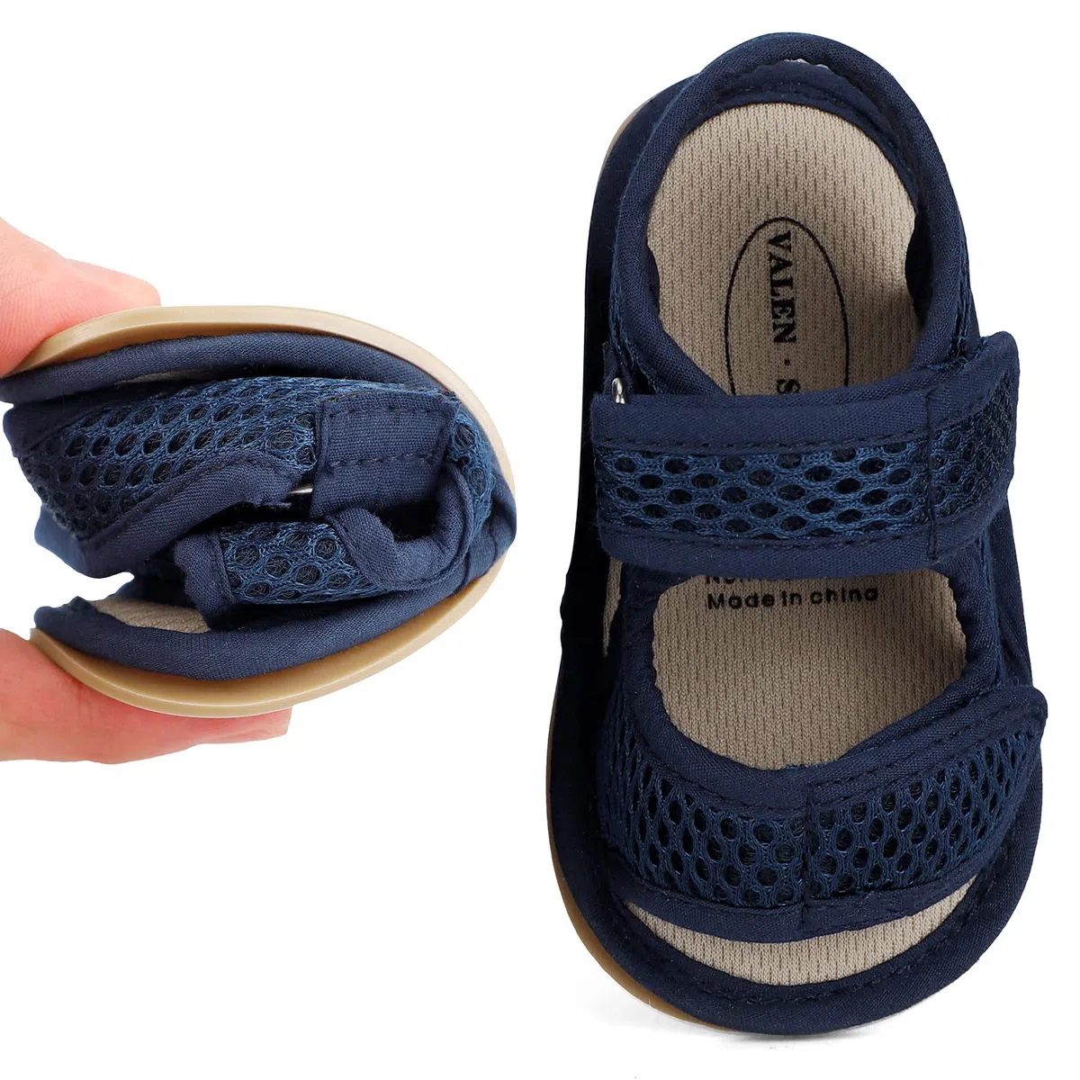 MASOCIO Baby Sandalen Junge Mädchen Sommer Schuhe Babyschuhe Flach Gummi Anti-Rutsch