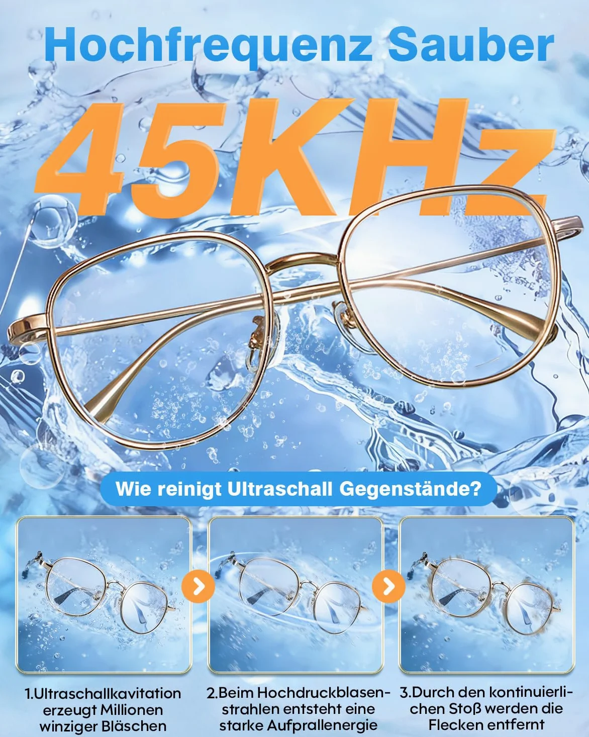 Ultraschallreinigungsgerät Brillenreinigungsgerät