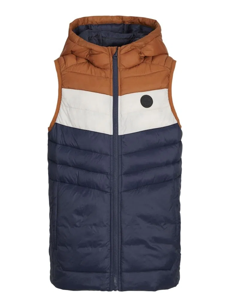 JACK&JONES JUNIOR Jungen Jjesprint Puffer Bodywarmer Hood Noosmni Weste