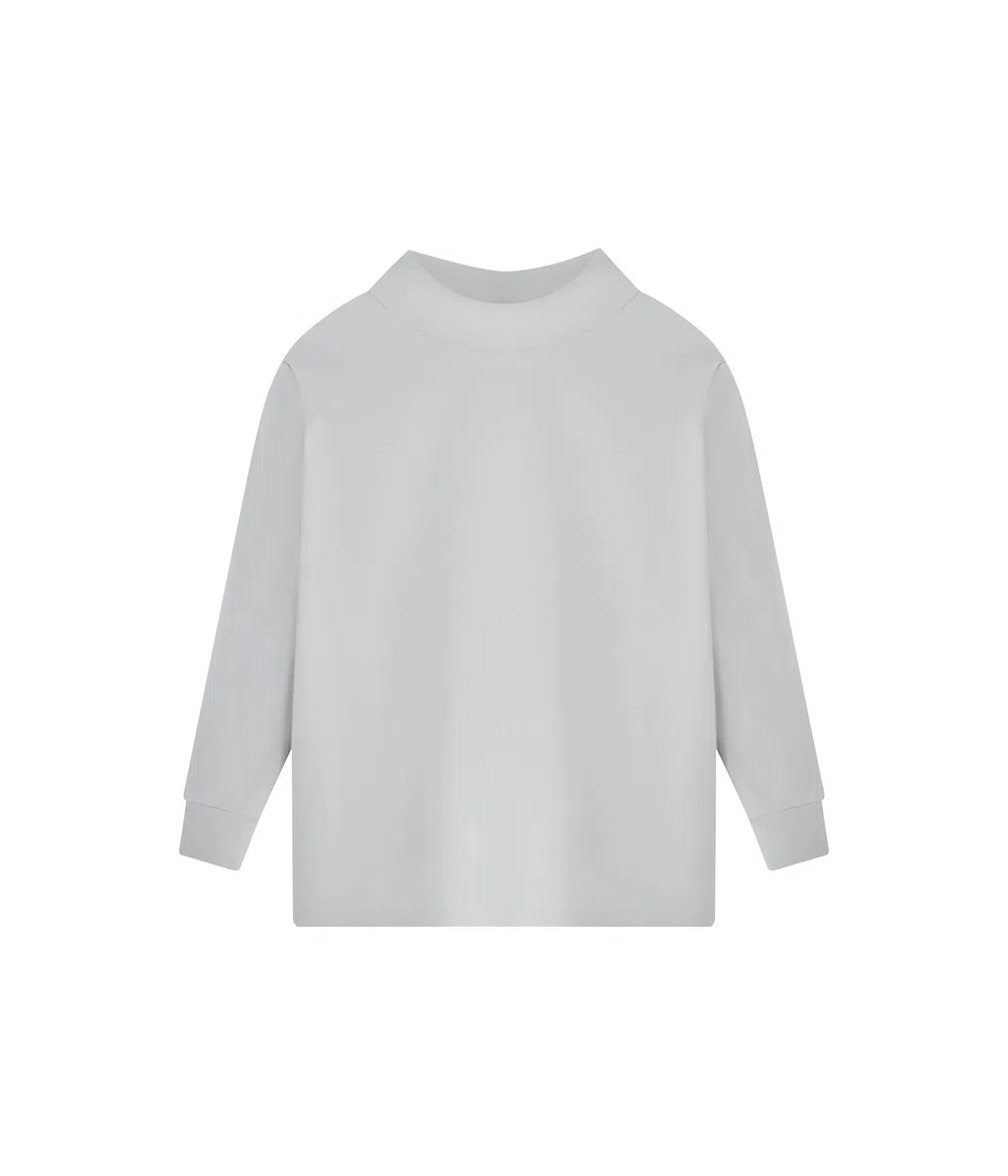 Trendy Boy Thermo Langarmshirt für Jungen mit Fleecefutter – Warme Basisschicht mit Stehkragen für den Winter