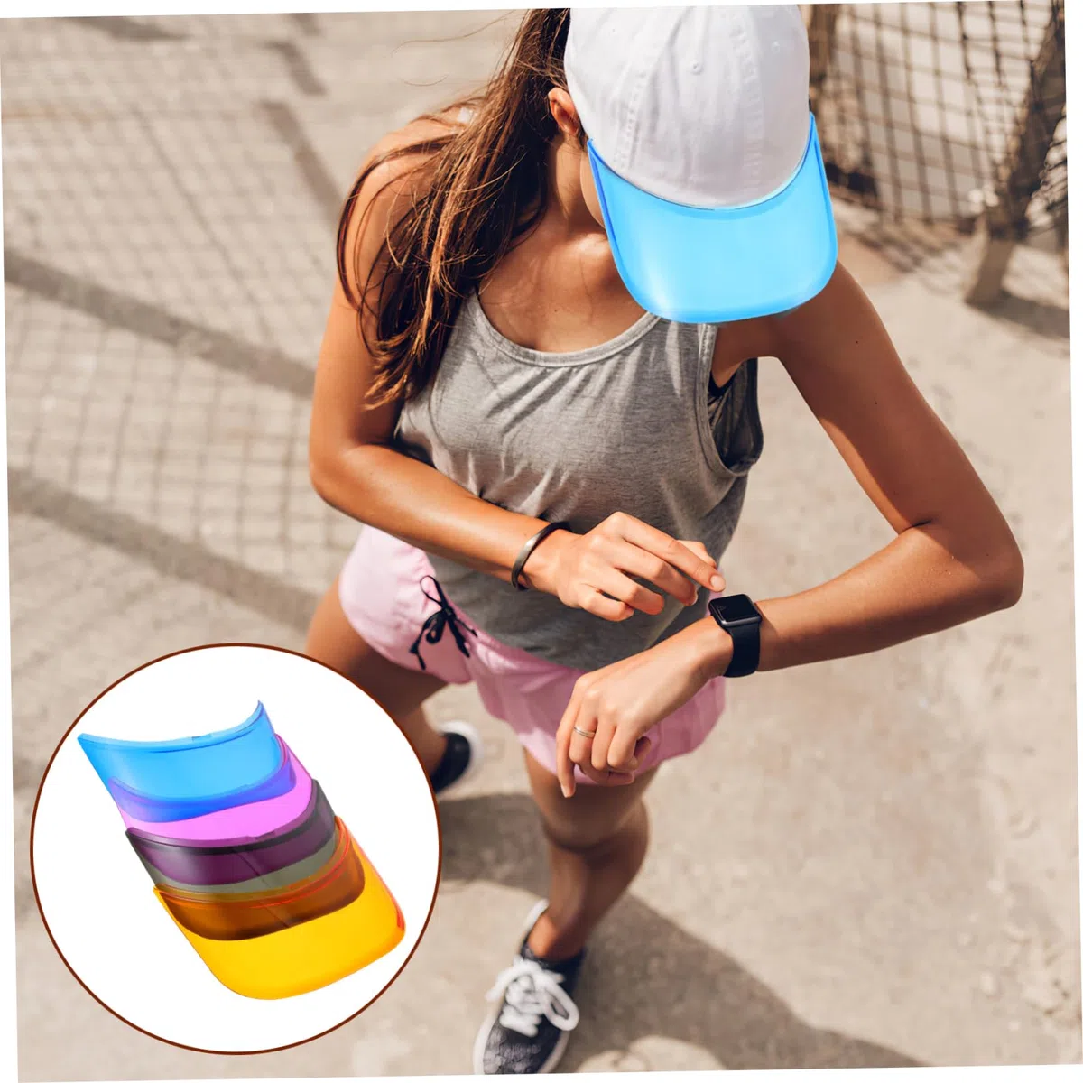 BESPORTBLE 4stücke Sonnenvisier Transparent Ersetzen Hutvisier Sonnenschutz UV Schutz Visier zum Selbermachen für Fahrradhelme Outdoor Aktivitäten
