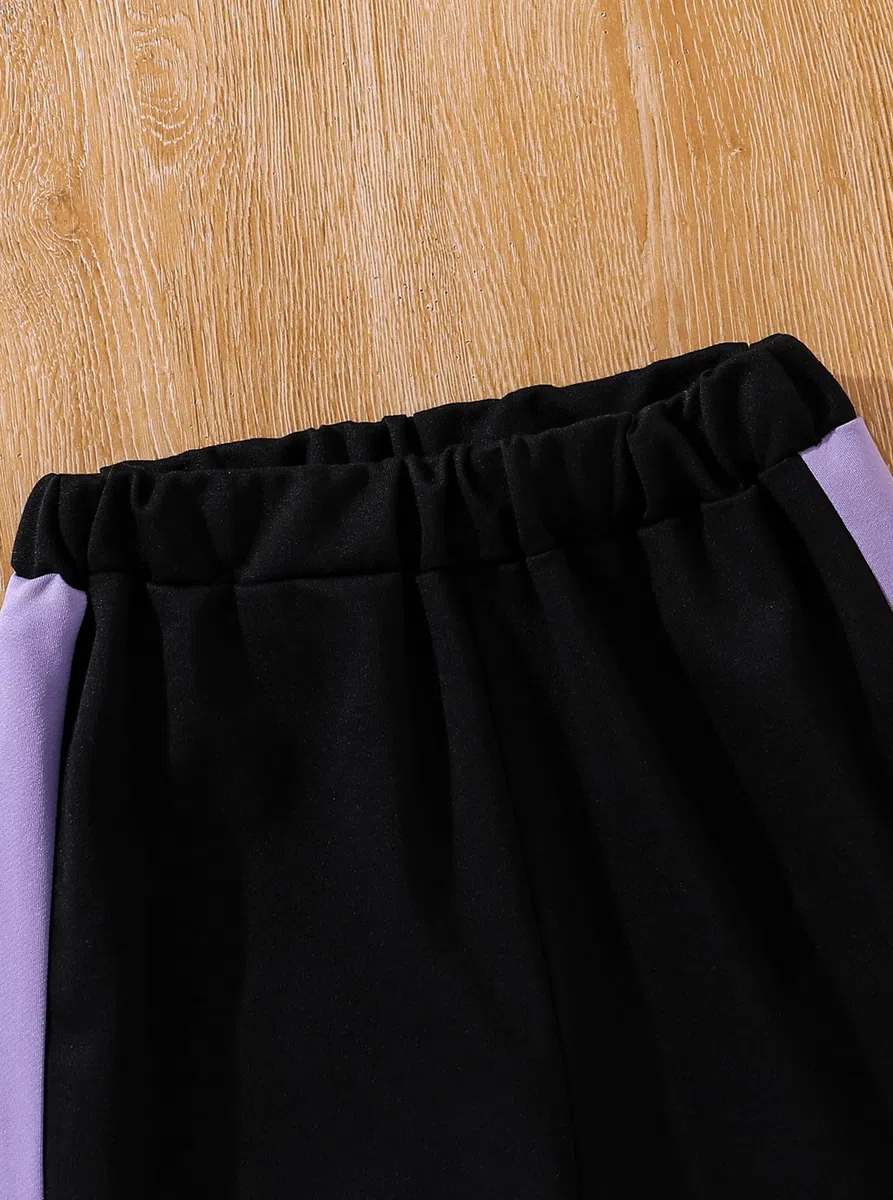 Hilinker 3-teiliges Outfit für Mädchen mit Kapuze, bauchfreies Tanktop und Sweatpants