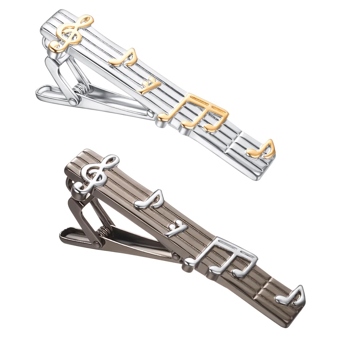 Lustige Krawattennadel Set Gold Silber Krawattenklammer Personalisiert für Herren Schmuck Geschenk