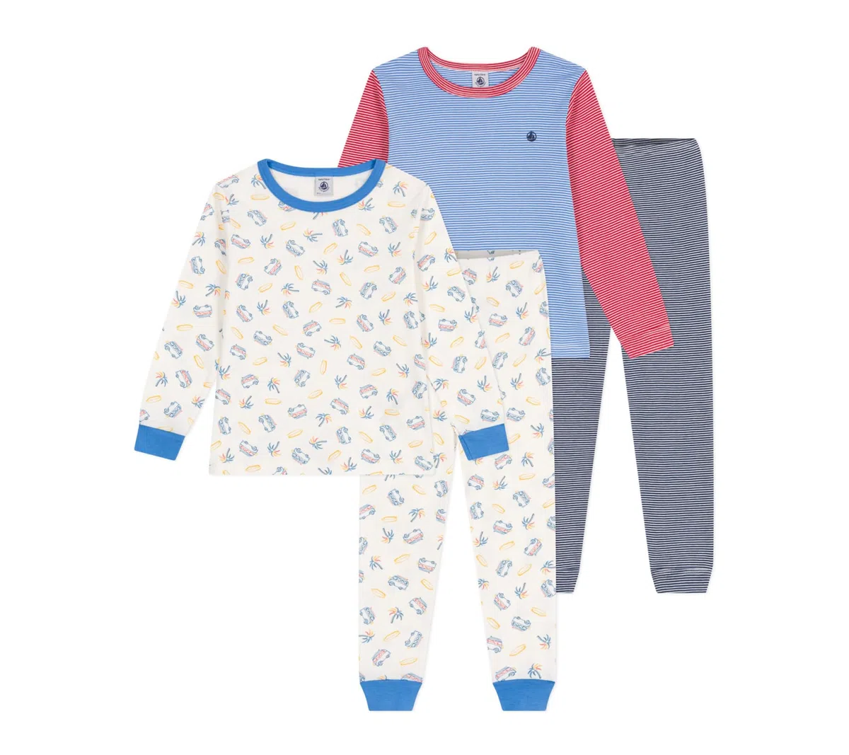 Petit Bateau Jungen umstandspyjama Damen (2er Pack)