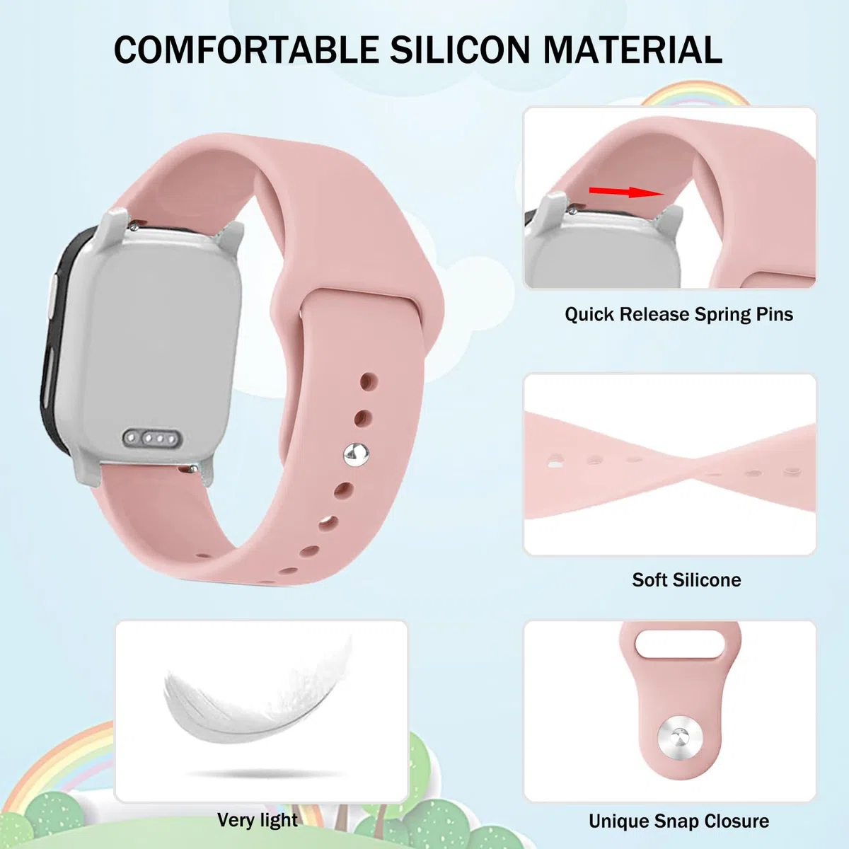 Kids Silicone Armband kompatibel mit Xplora X6, Soft Sports armband Girls Boys Student Breathable für Xplora X6 Play