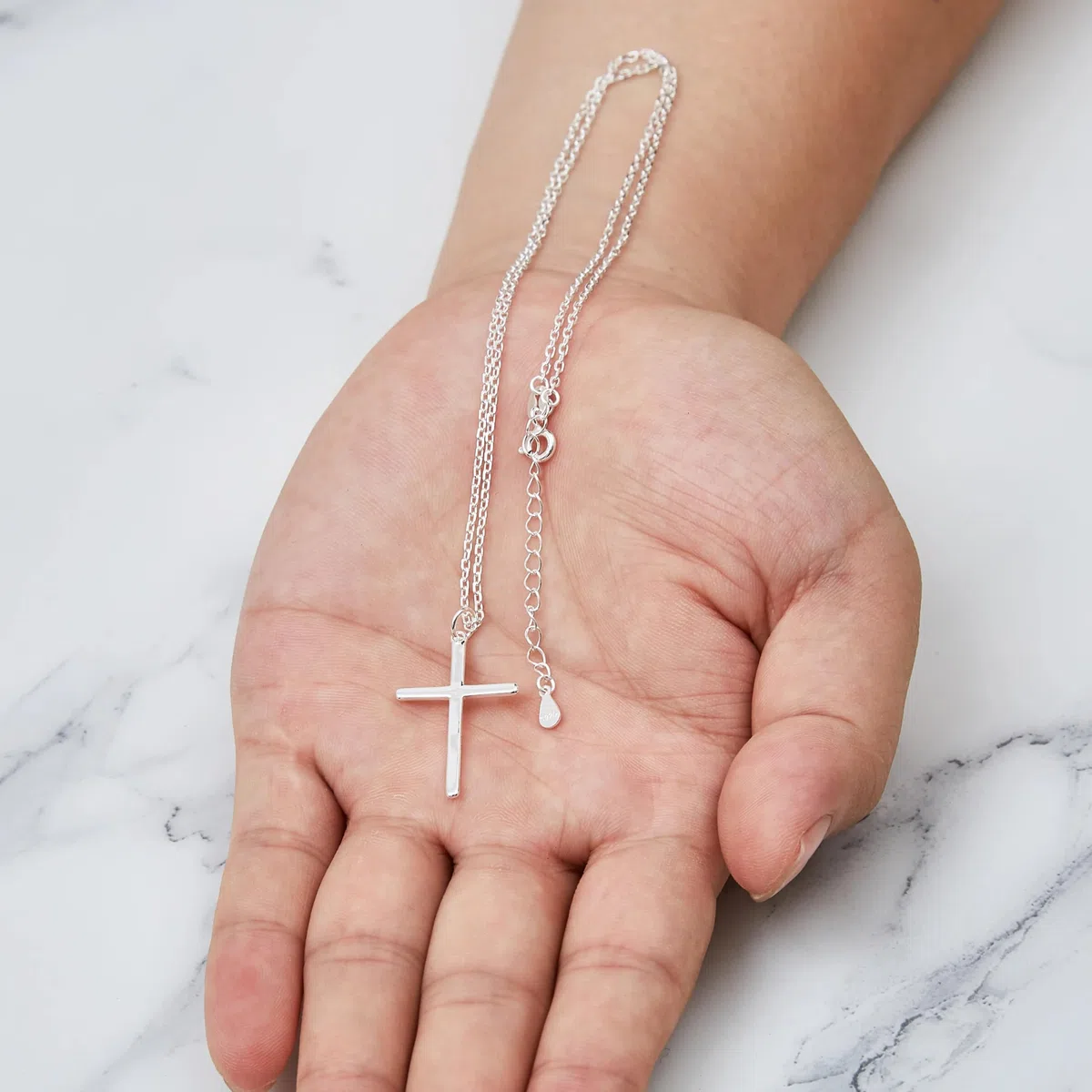 Kreuz Halskette,Kreuz Anhänger,Sterling Silber Kreuz Anhänger Halskette